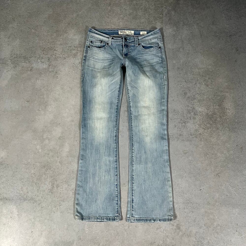 BKE Stela Low Rise Bootcut Women's Size 28 Light Wash Flared Denim